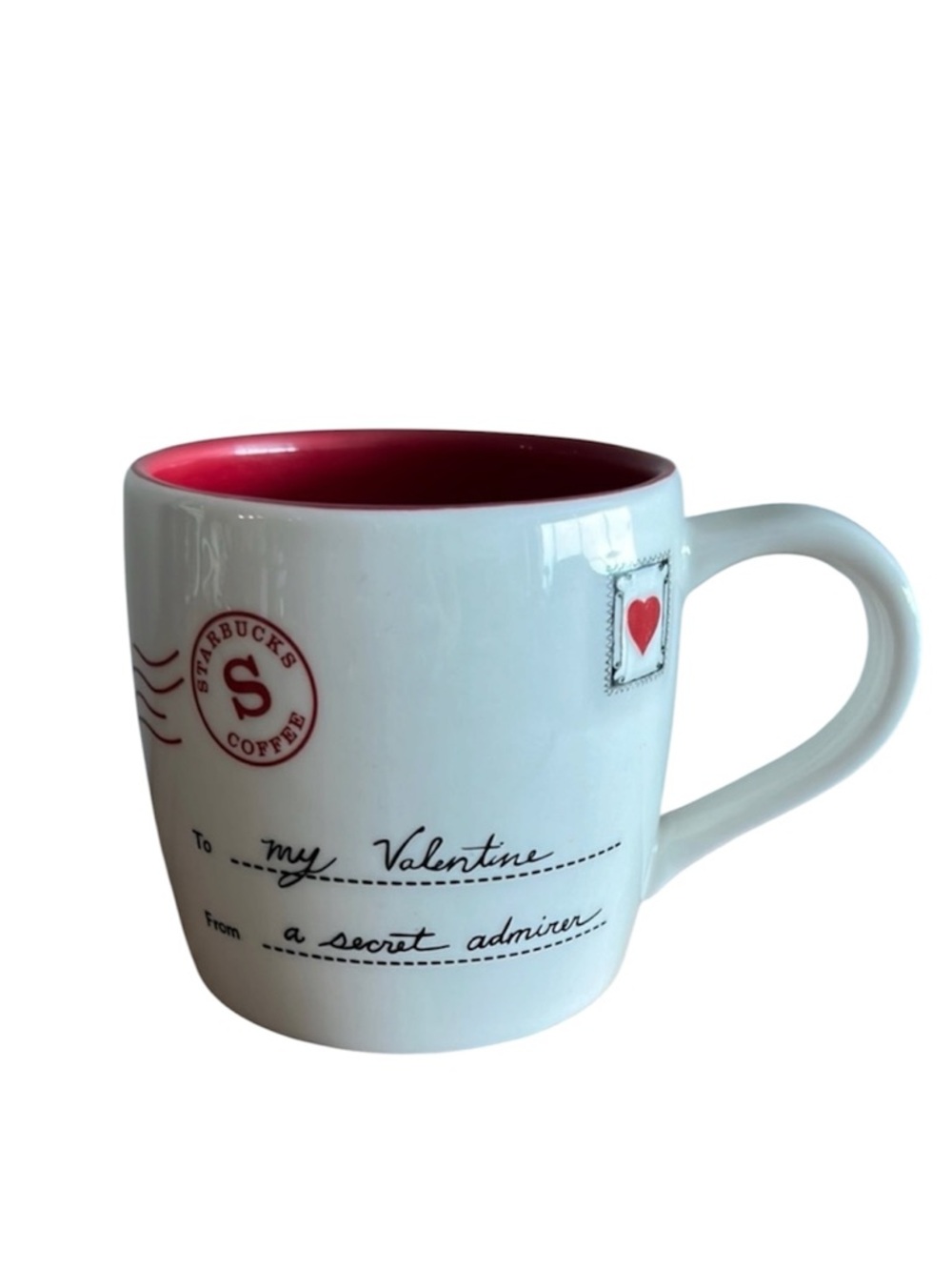 Starbucks My Valentine Secret Admirer Red and White Envelope Mug